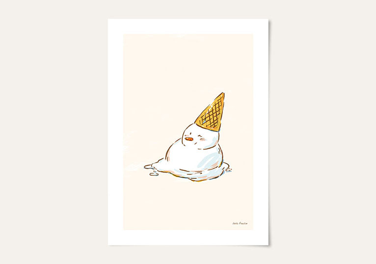포스터 · cone snowman