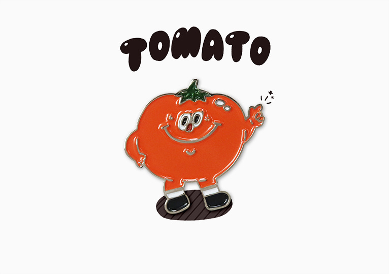 핀뱃지 · 토마토