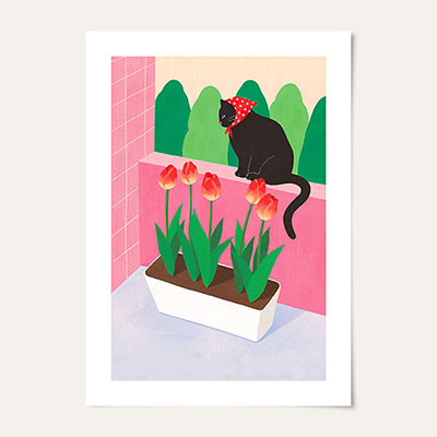 포스터 · Cats and the Tulips