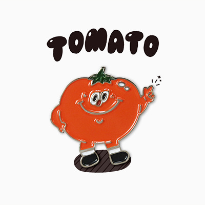 핀뱃지 · 토마토