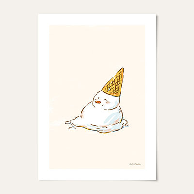 포스터 · cone snowman